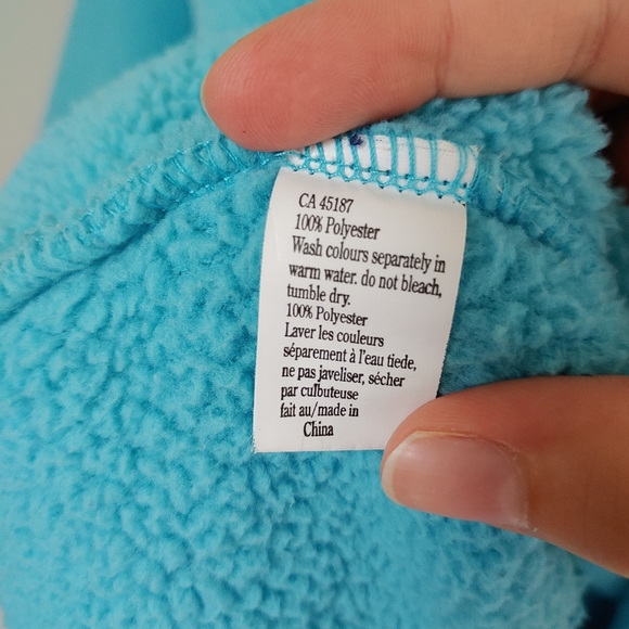 Fundy Resort Fleece Zip Up Sweatshirt Jacket Size Medium Blue - Picture 11 of 11